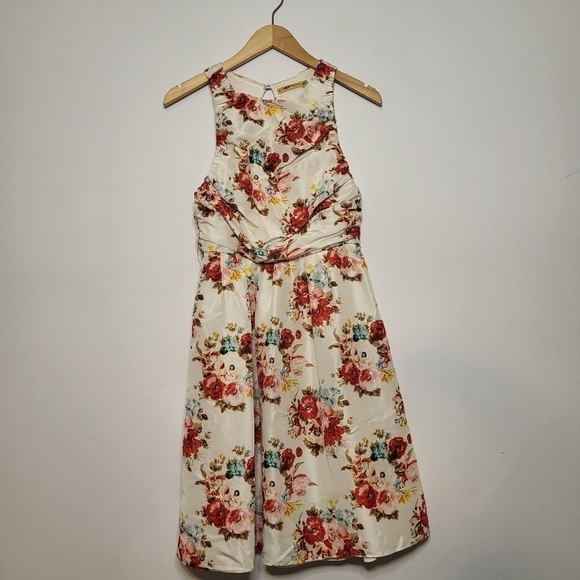 Alice + Olivia Floral Print Silk Dress Size 4 - Picture 1 of 11